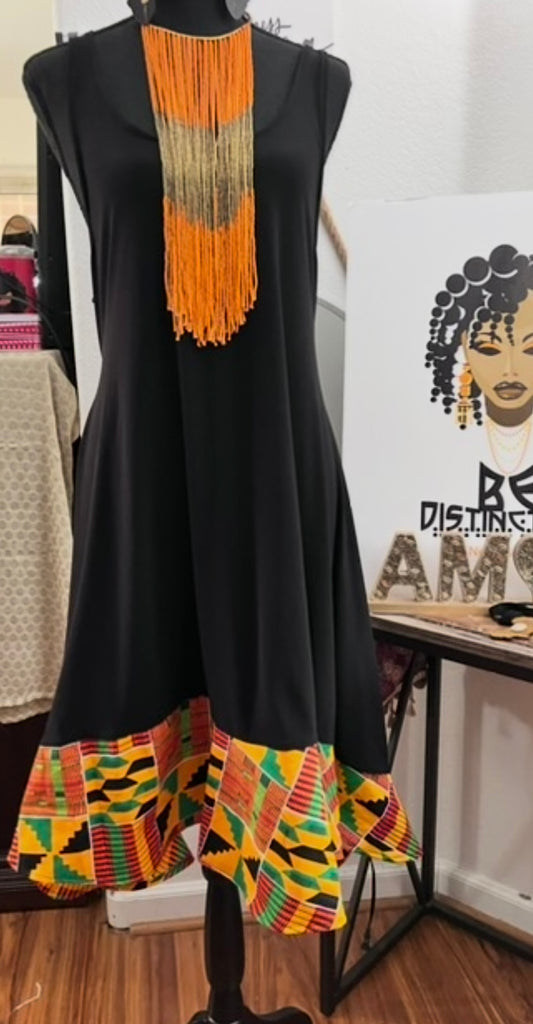 Sundress With Ankara Trim