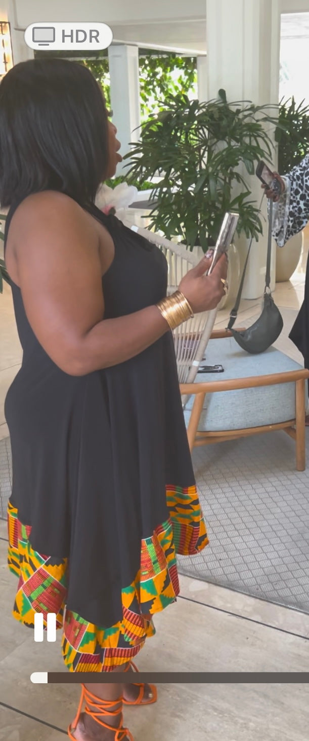 Sundress With Ankara Trim
