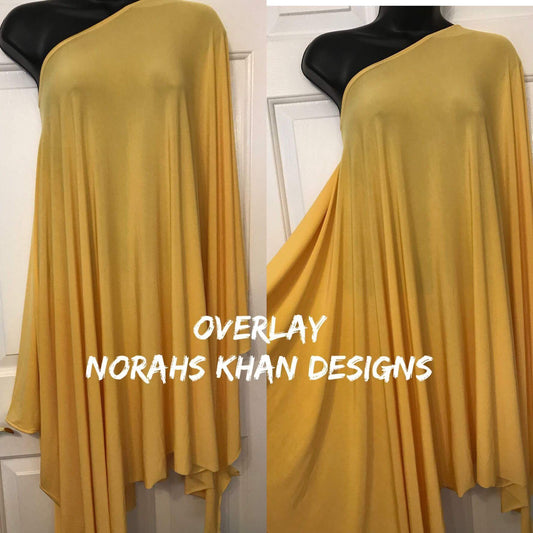 Yellow Overlay with Capri Leggings