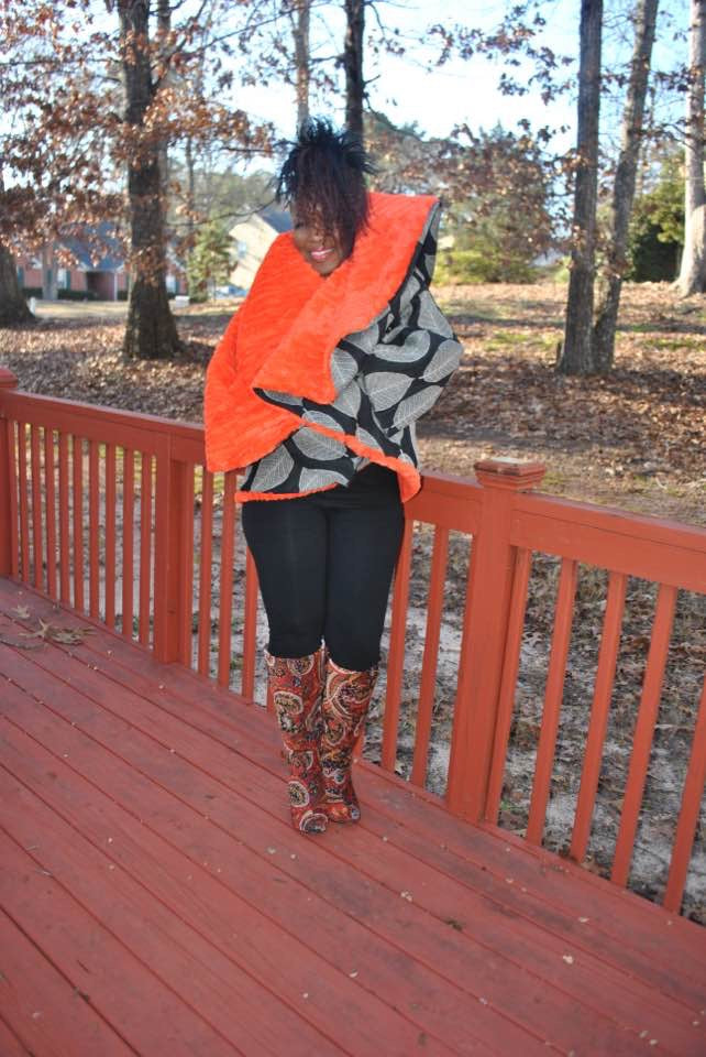 Faux Fur Lined Circle Jacket