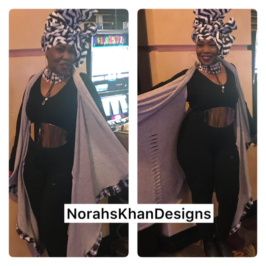 Distressed Vest w/Trim