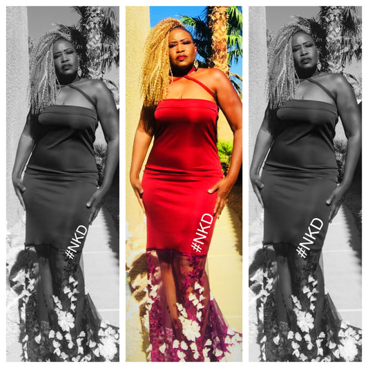 Cris Cross Halter Gown