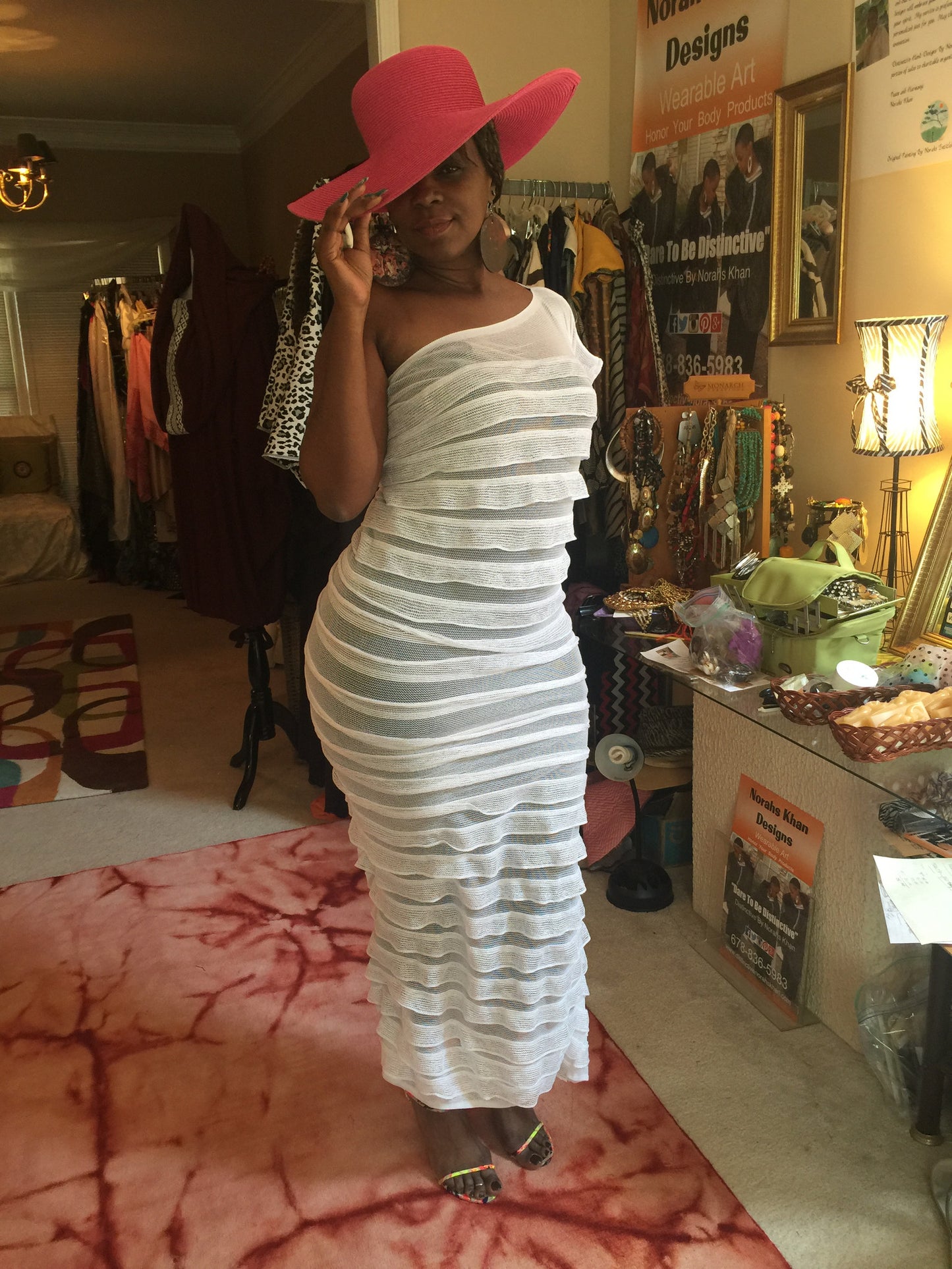 NK White Ruffle Off Shoulder Dress