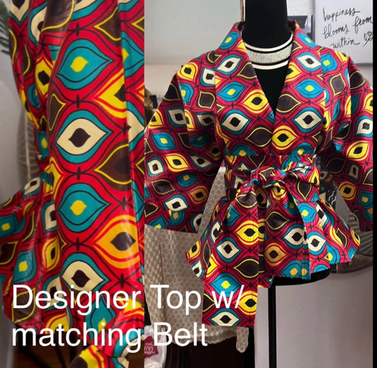 Collard Top w/Belt