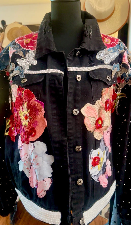 Black Denim Restyled Jacket