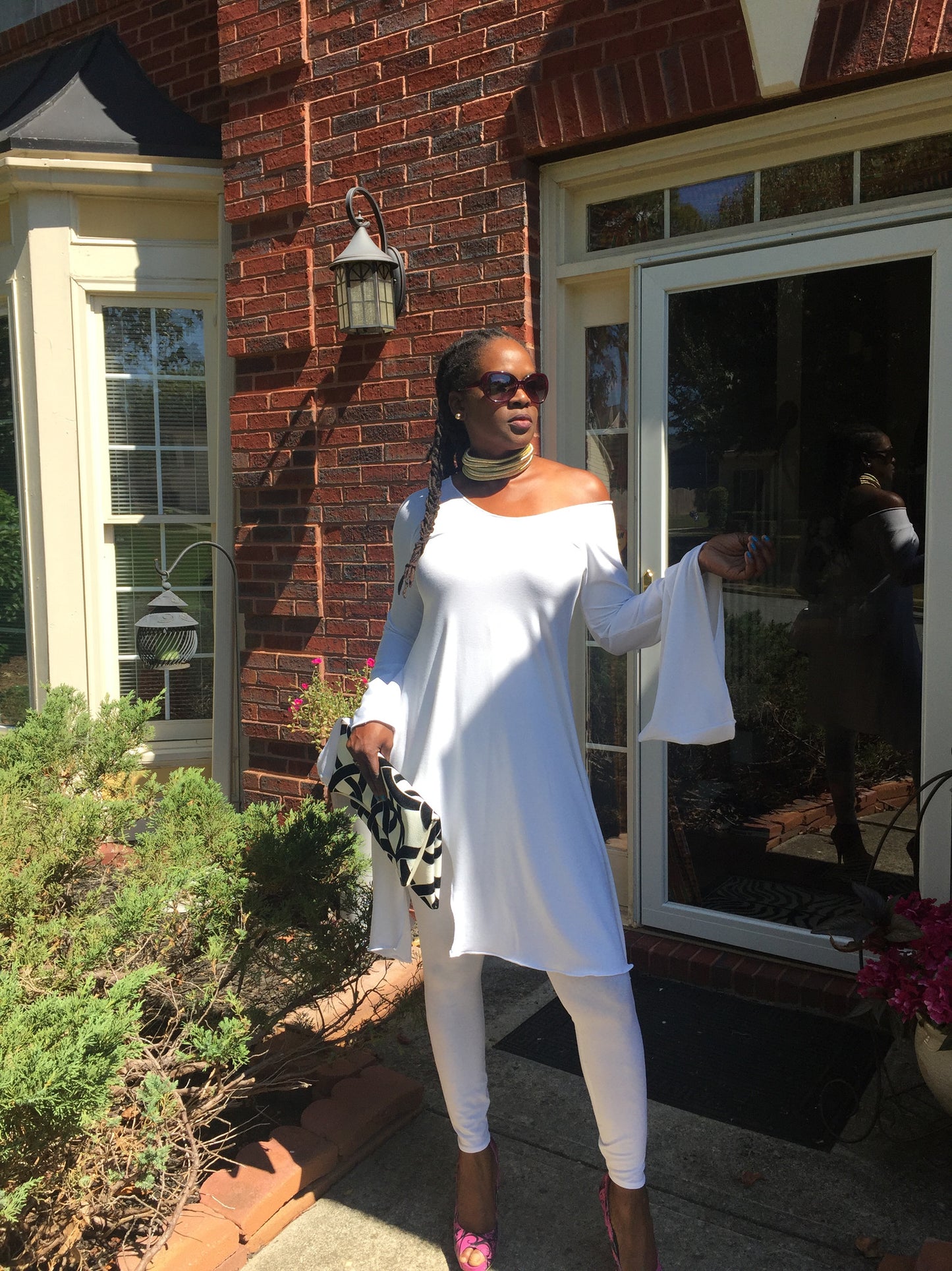 NK White Tunic and Leggins