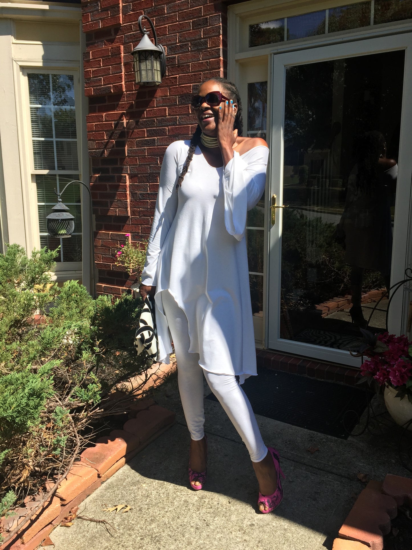 NK White Tunic and Leggins