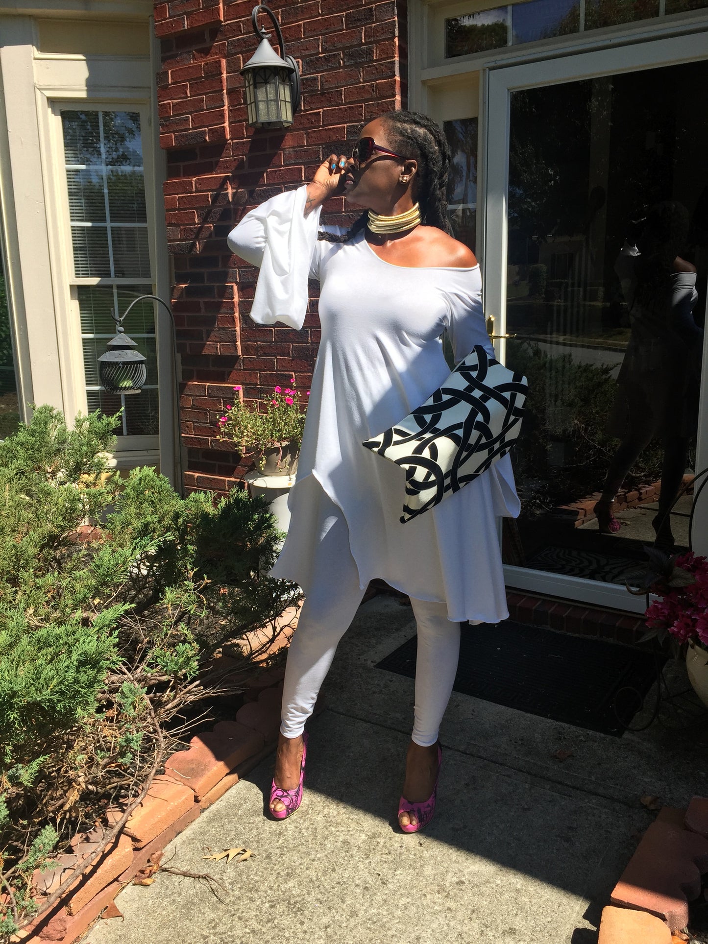 NK White Tunic and Leggins