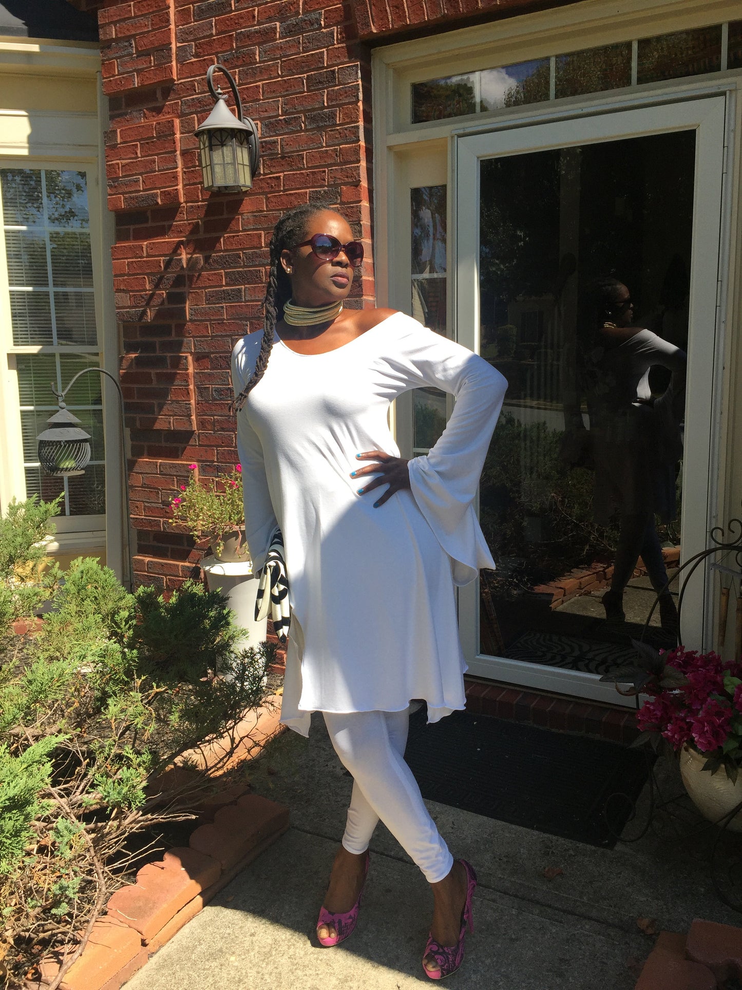 NK White Tunic and Leggins