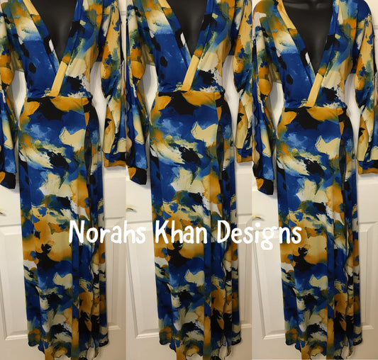 V Neck Long Dress