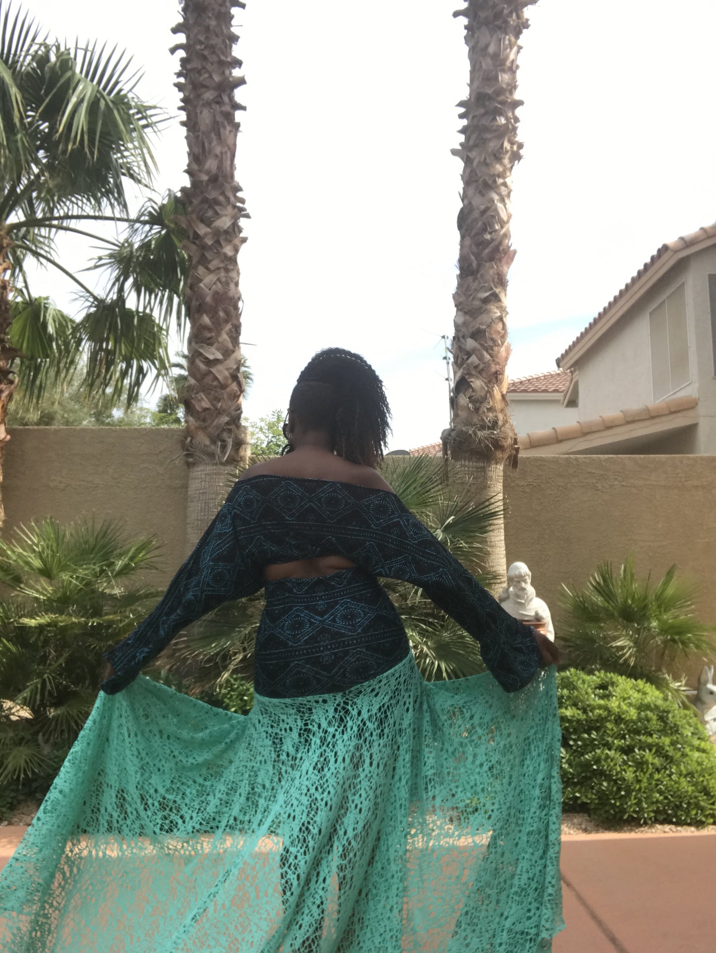 Teal and Black Ensemble