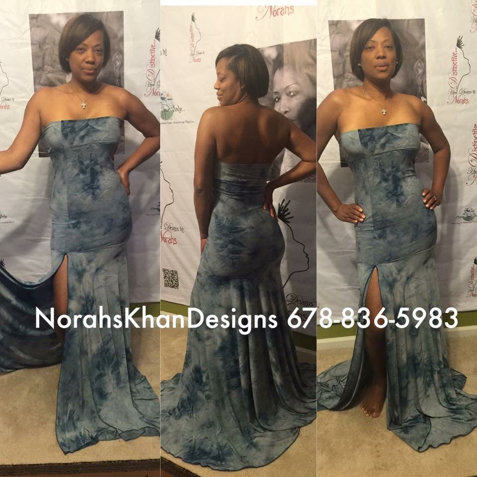 Blue Tye Dye Gown
