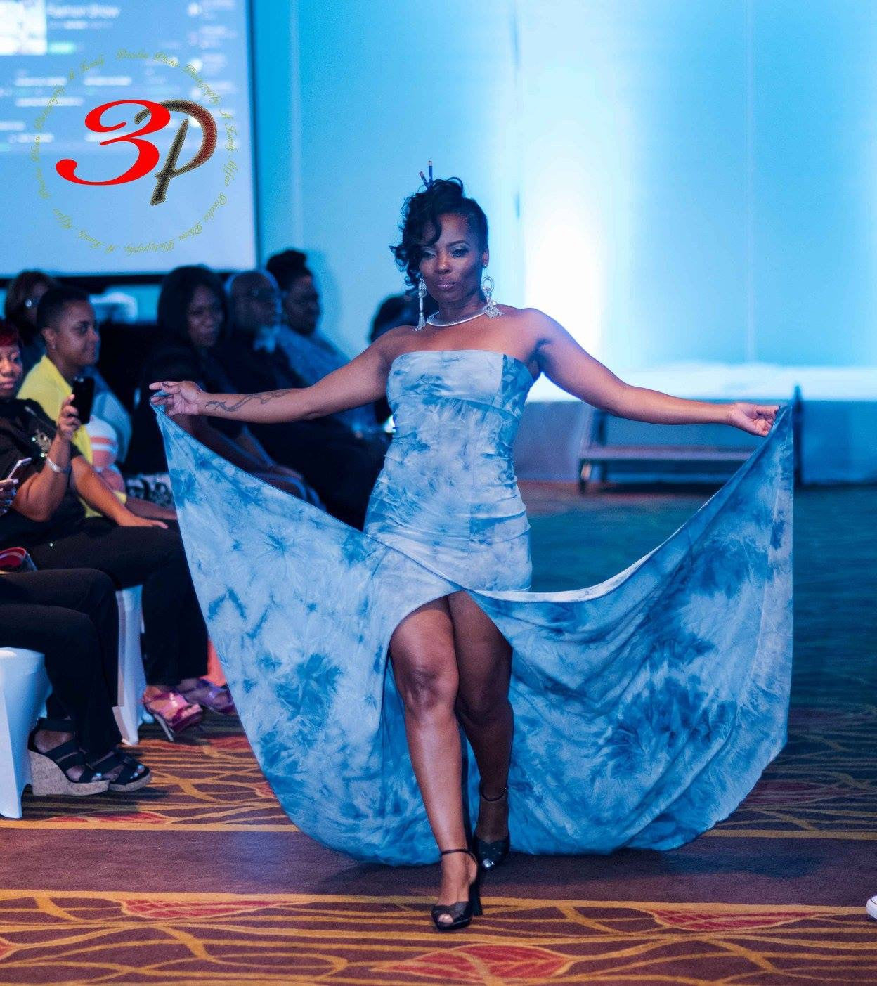 Blue Tye Dye Gown